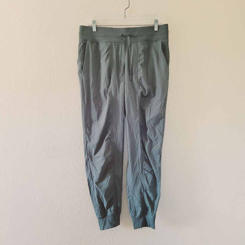 Lululemon Dance Studio Mid Rise Jogger Pants Womens Size 10 Green Full Length